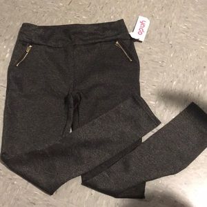 Grey leggings with pockets NWT